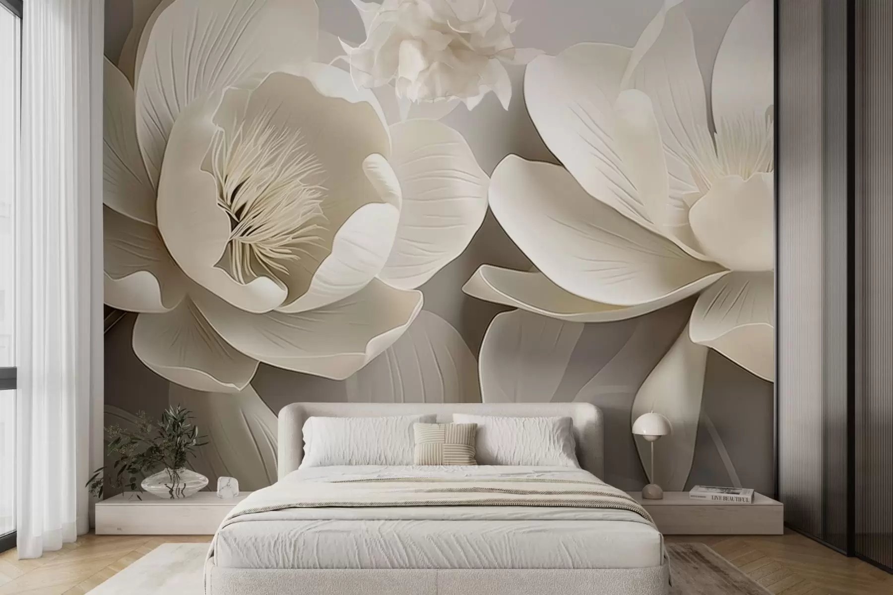 wall murals Fantasy flowers w05105