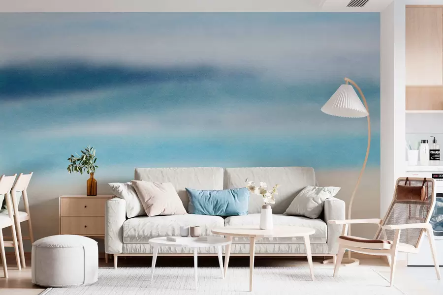 wall murals textured painting in watercolour style w05066