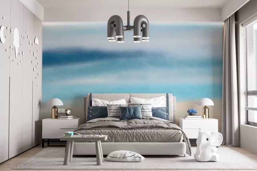 wall murals textured painting in watercolour style w05066