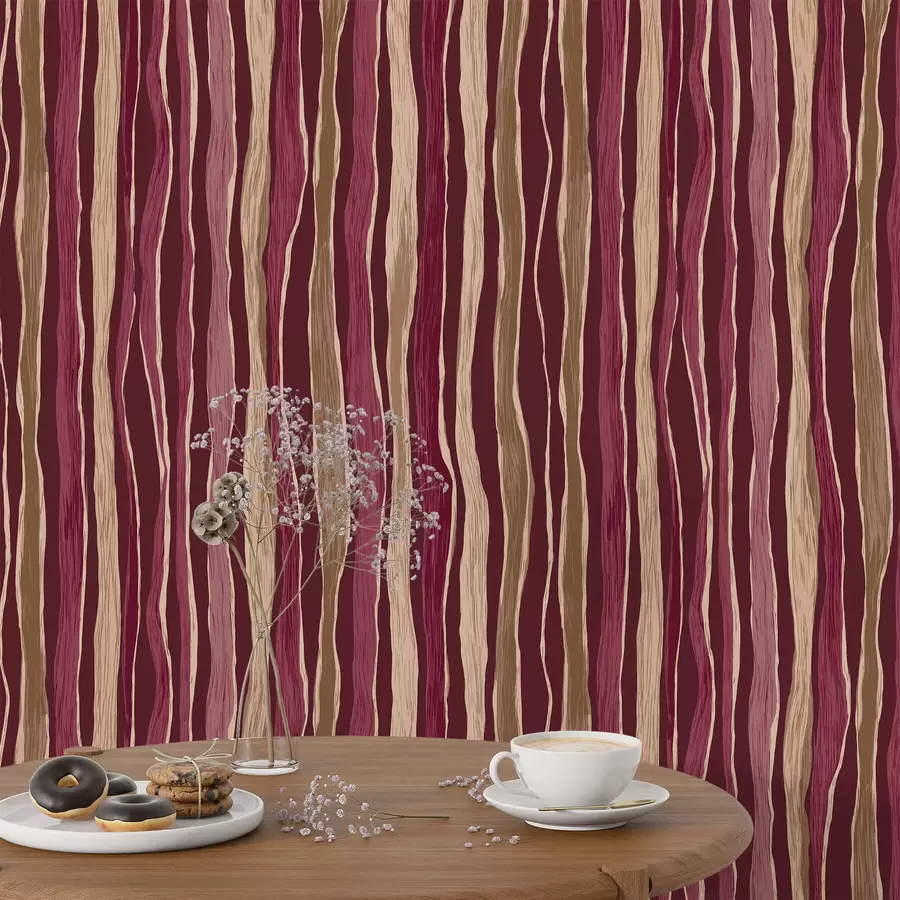 wall murals Wavy Stripes a01150