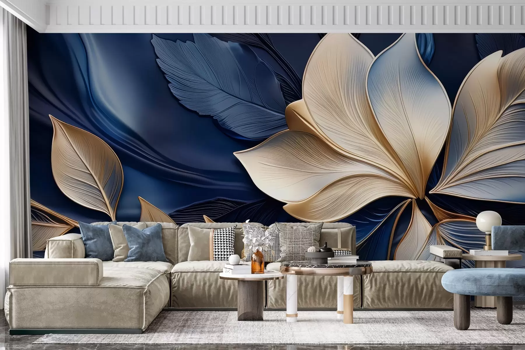 wall murals Blue harmony w05012