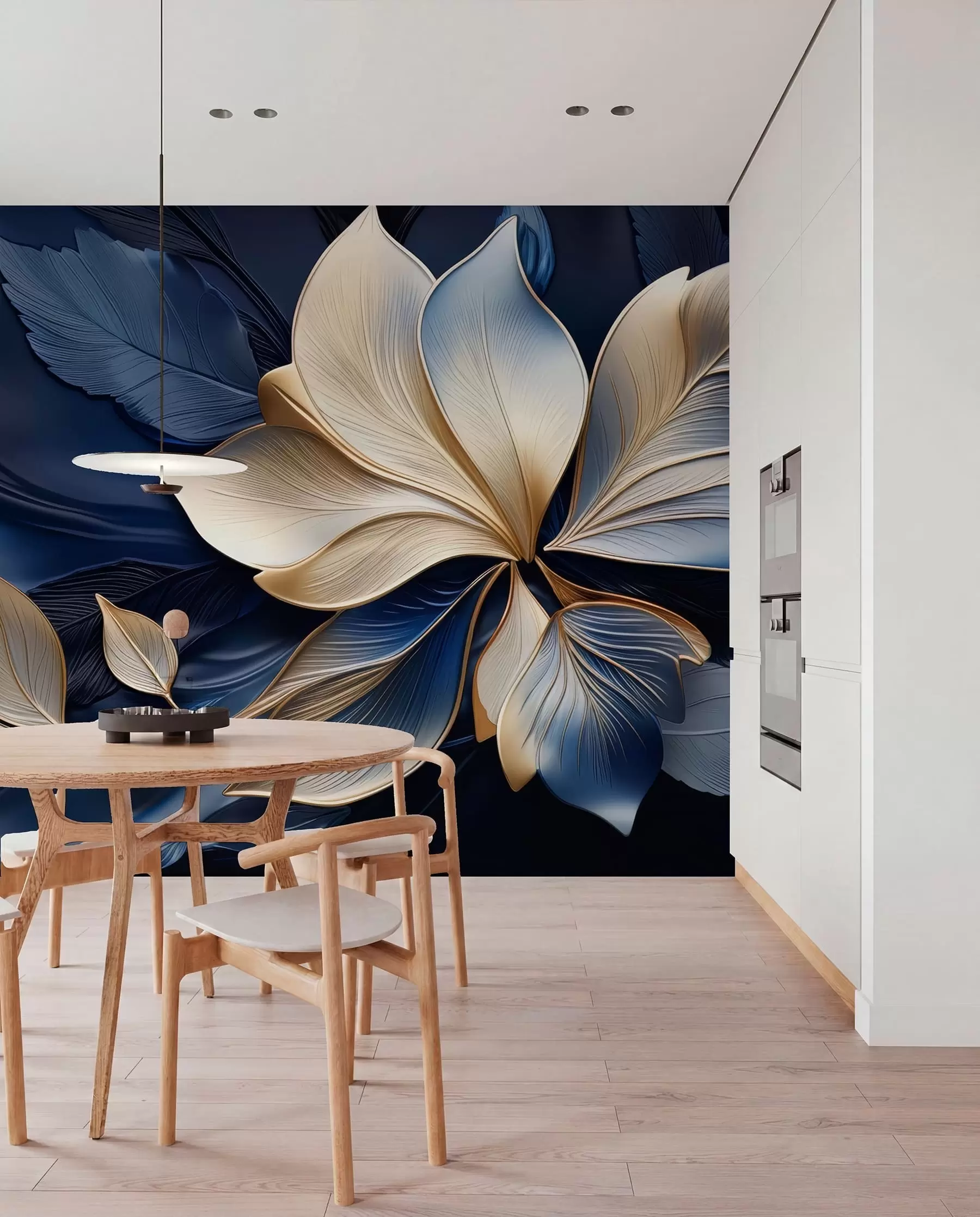 wall murals Midnight Petal Duet w05012