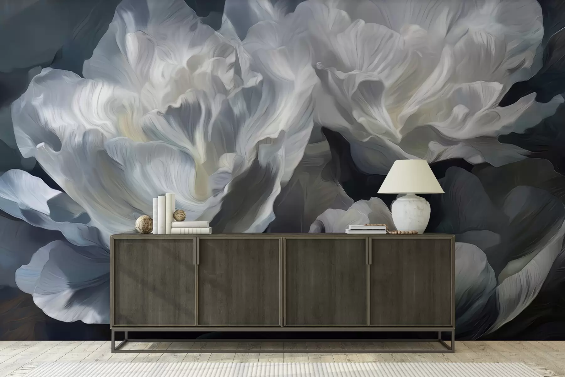 wall murals Luxurious petals w05039