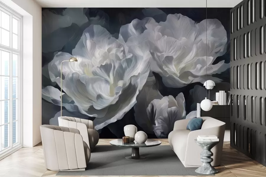 wall murals Luxurious petals w05039