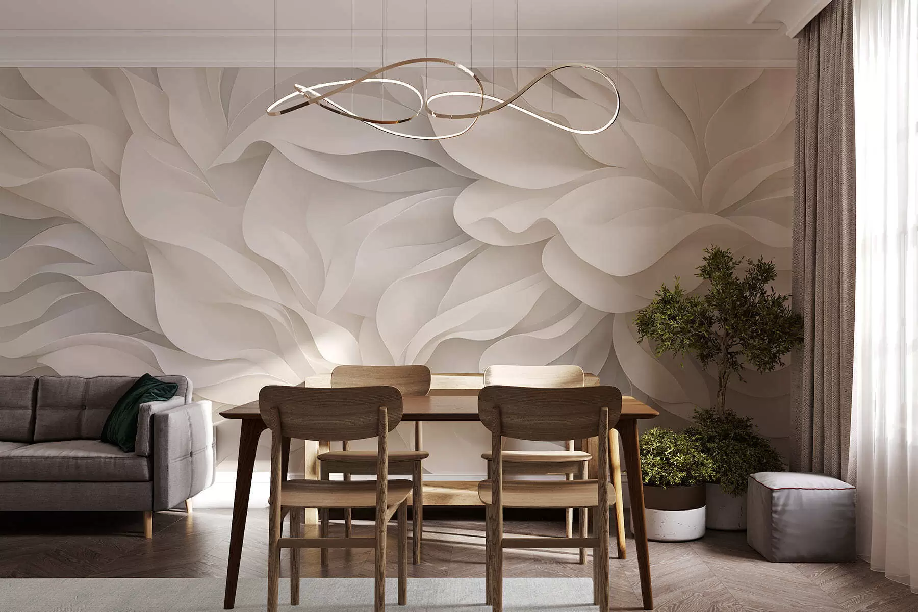 wall murals Elegant petals w05168