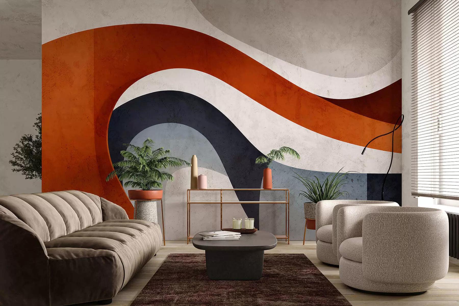 wall murals Geometric space w05169