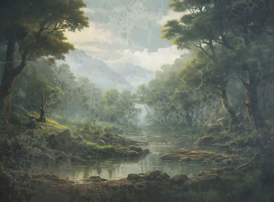 wall murals Forest silence w05171