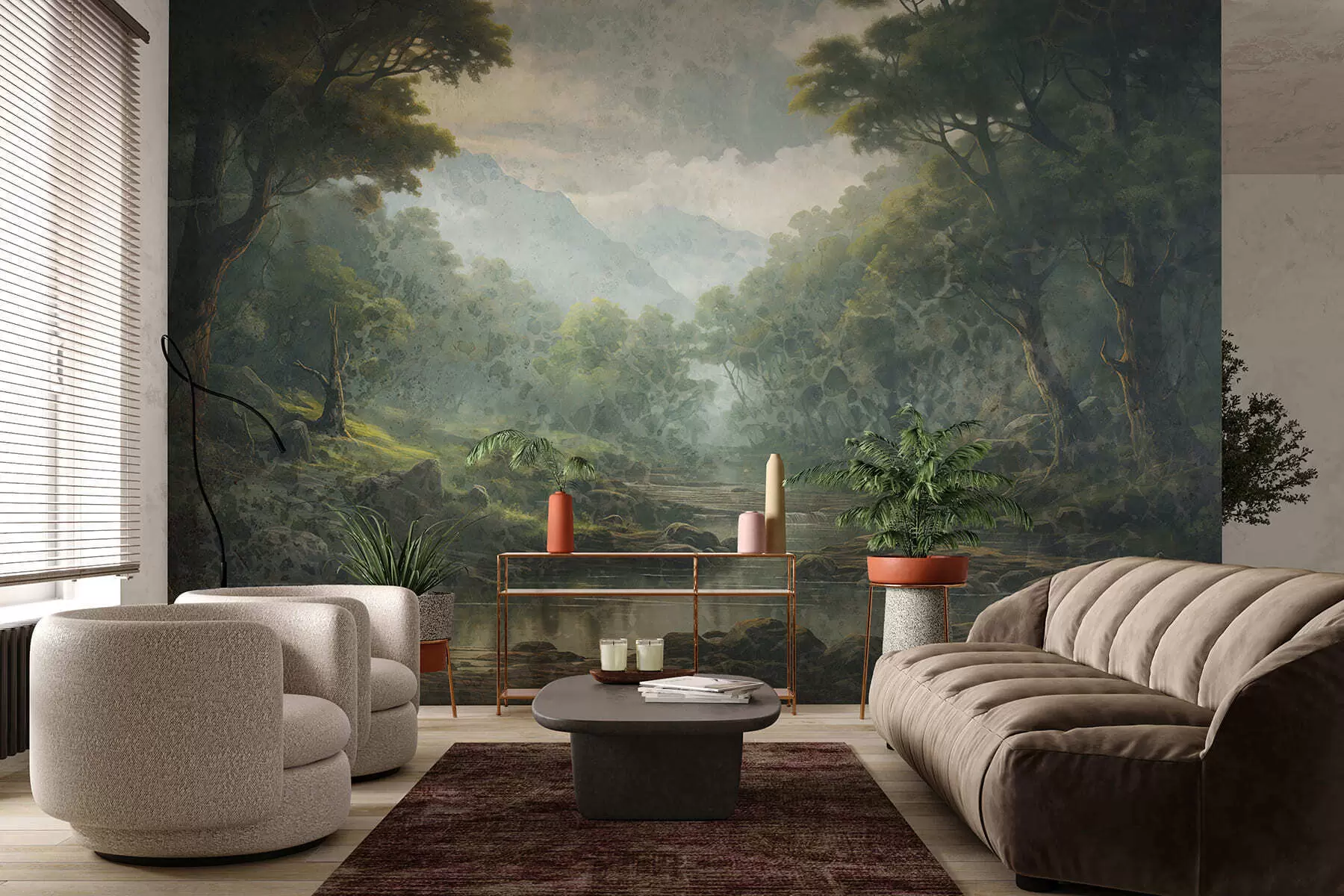 wall murals Forest silence w05171