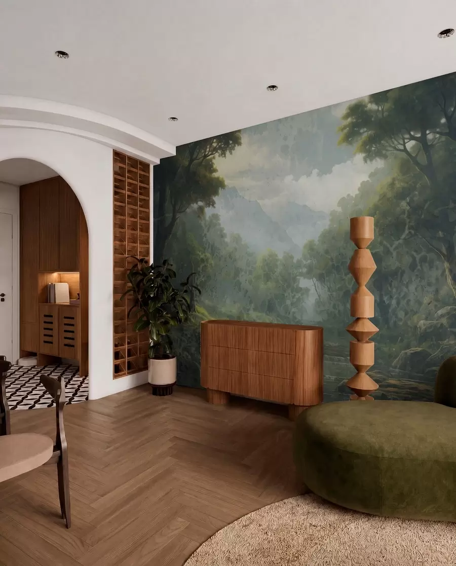 wall murals Forest silence w05171