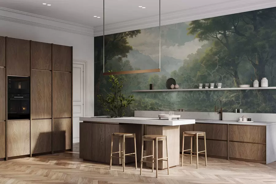 wall murals Forest silence w05171