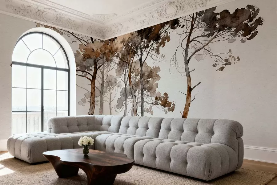 wall murals Painted pines w05173v1