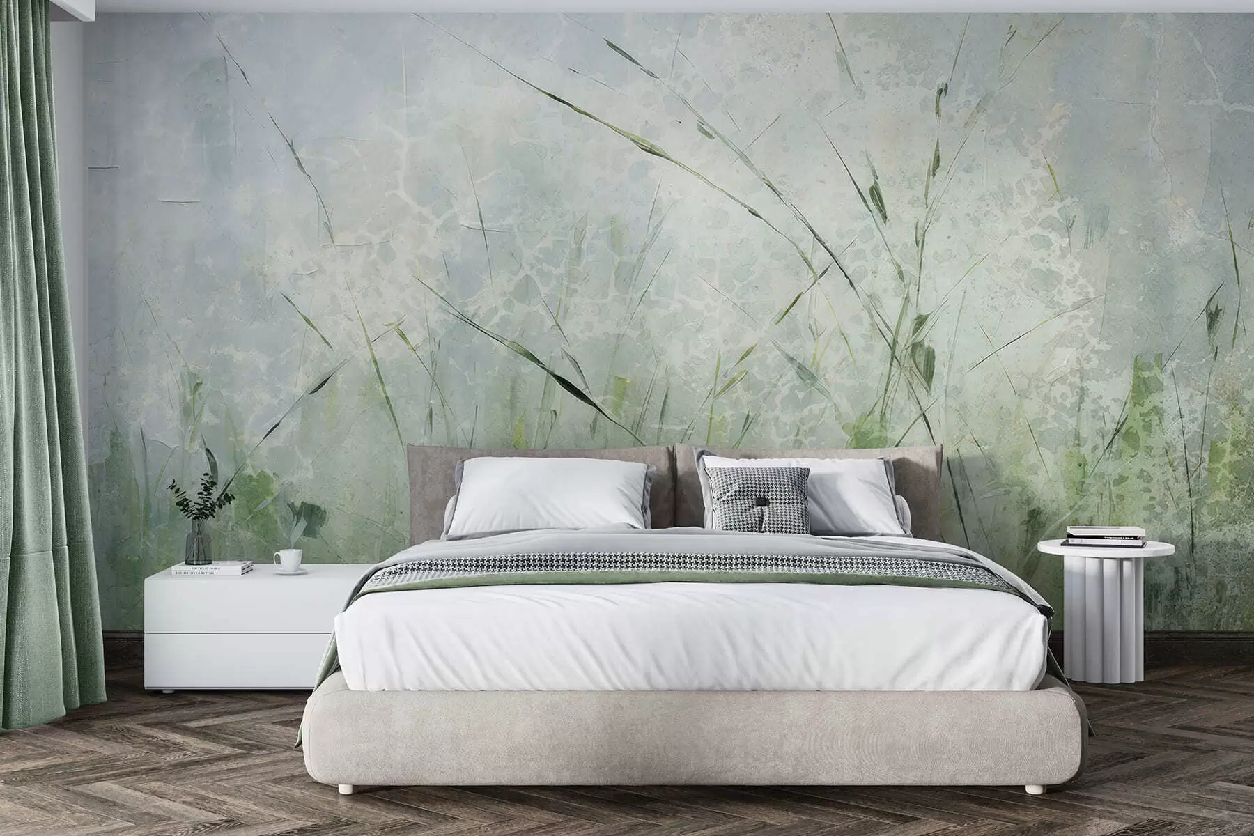 wall murals Grass lightness w05176