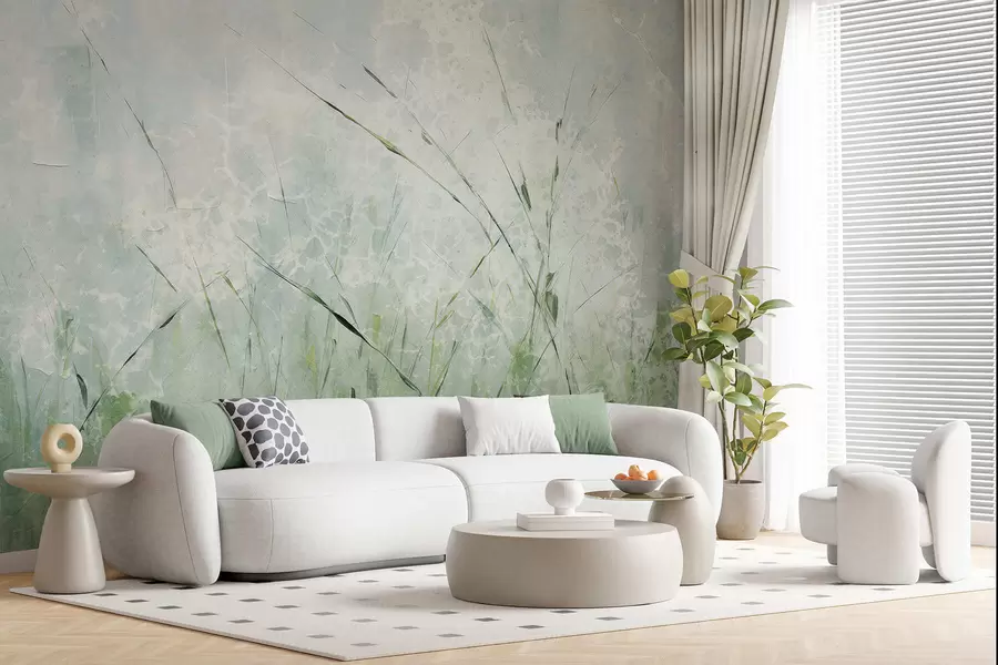 wall murals Grass lightness w05176