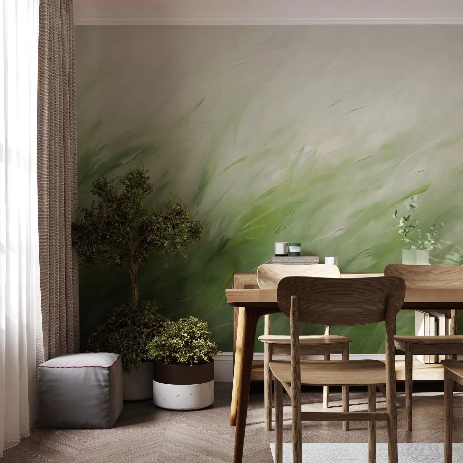 wall murals Breath of grass w05183