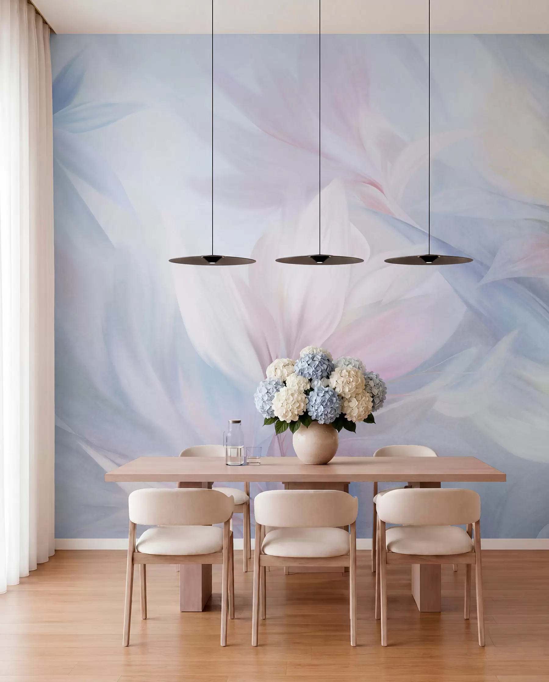 wall murals Pastel Feathers w09634