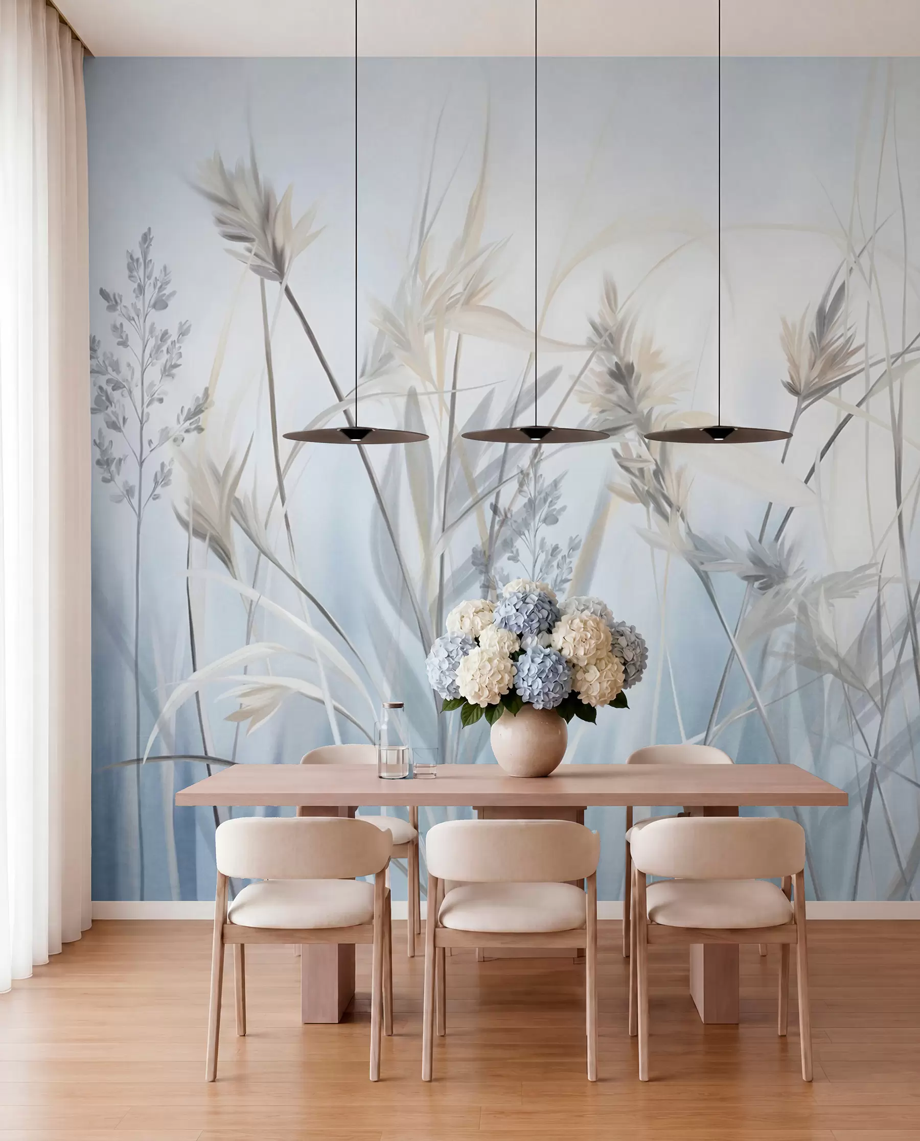 wall murals Blue Meadow w09652