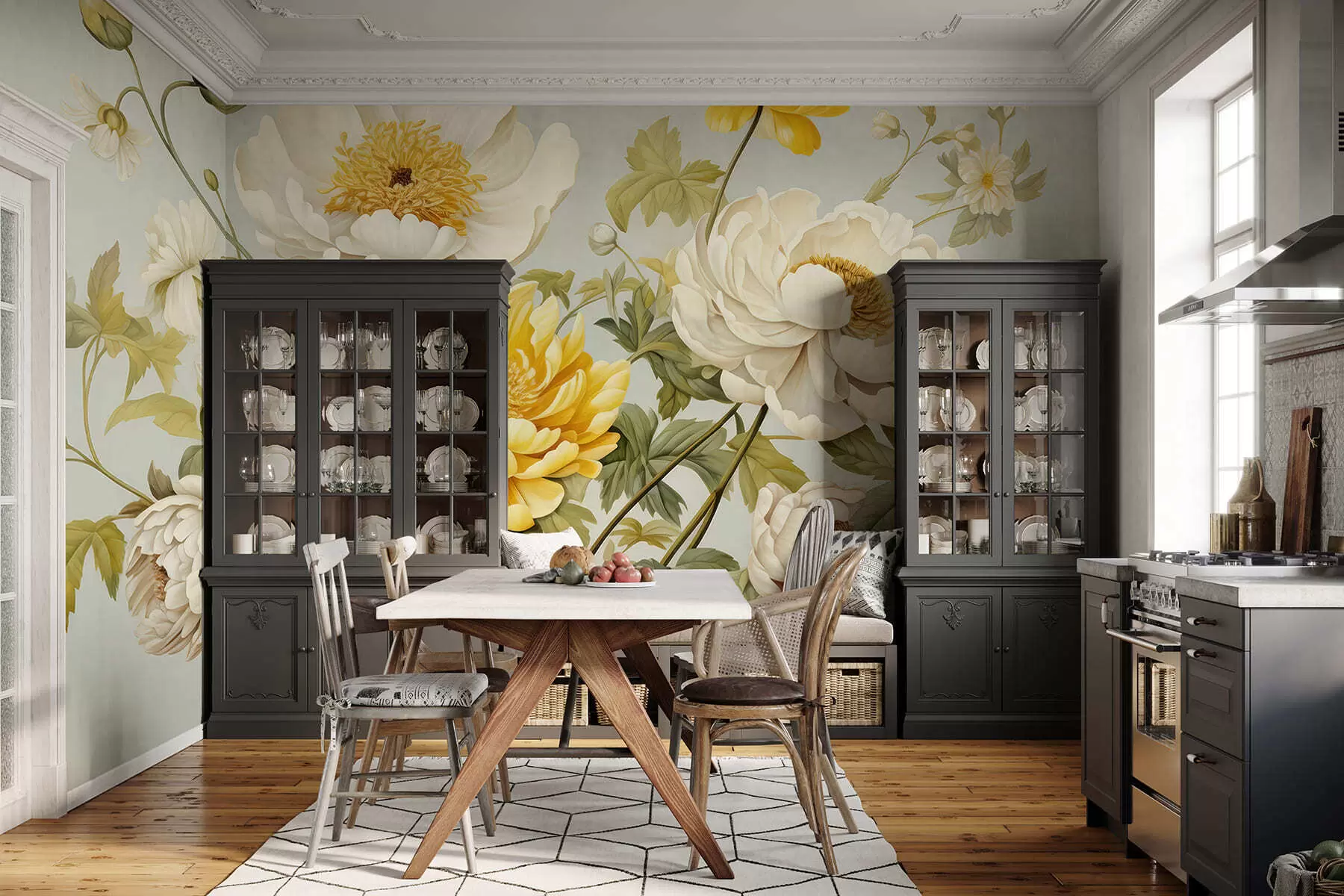 wall murals Luxurious bouquet w05170