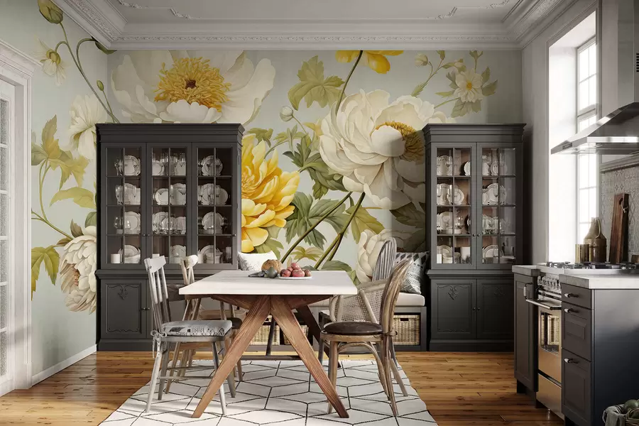 wall murals Luxurious bouquet w05170