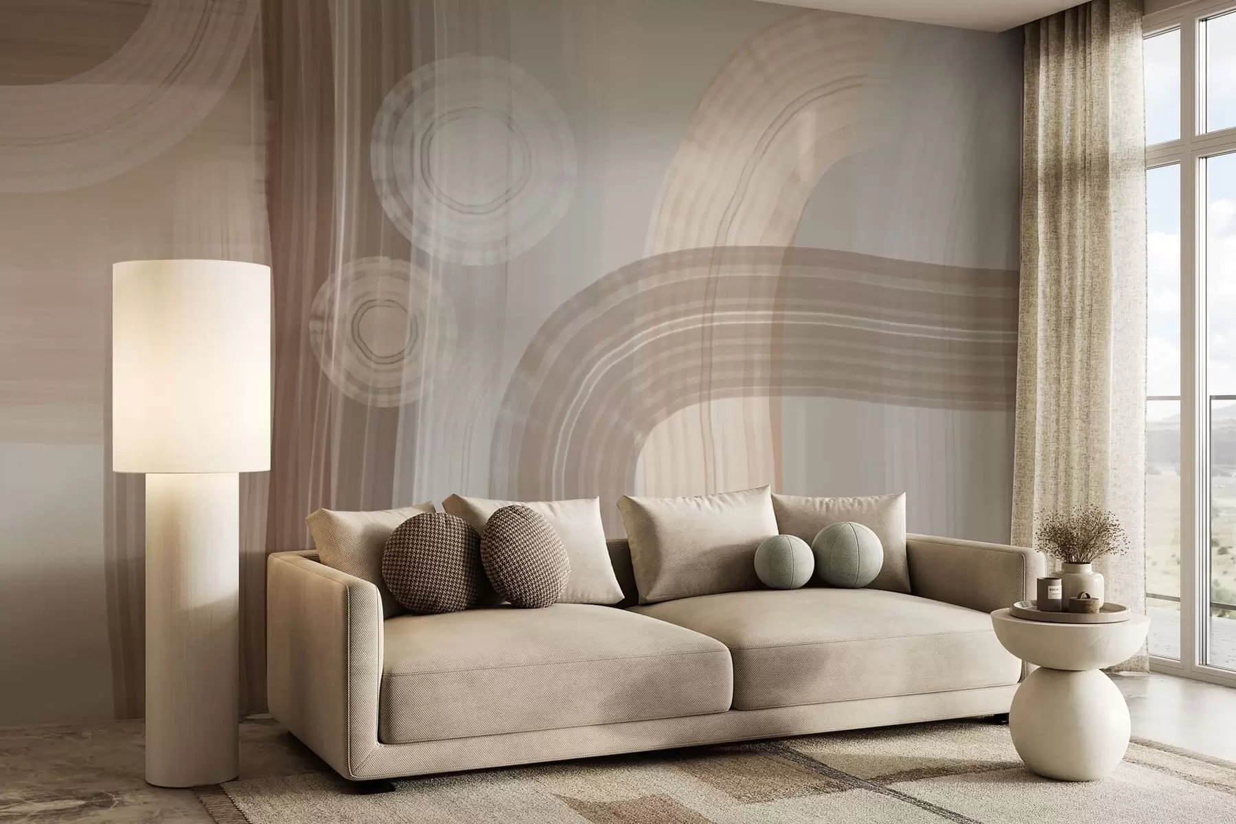 wall murals modern abstraction broad brush strokes w04876