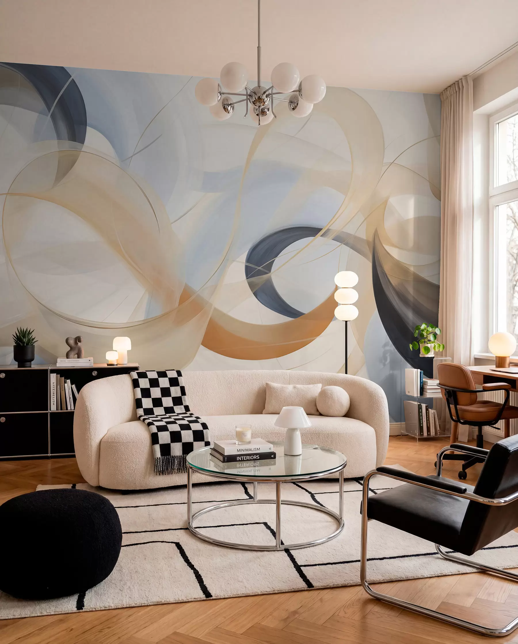 wall murals Ribbon Dance w05204