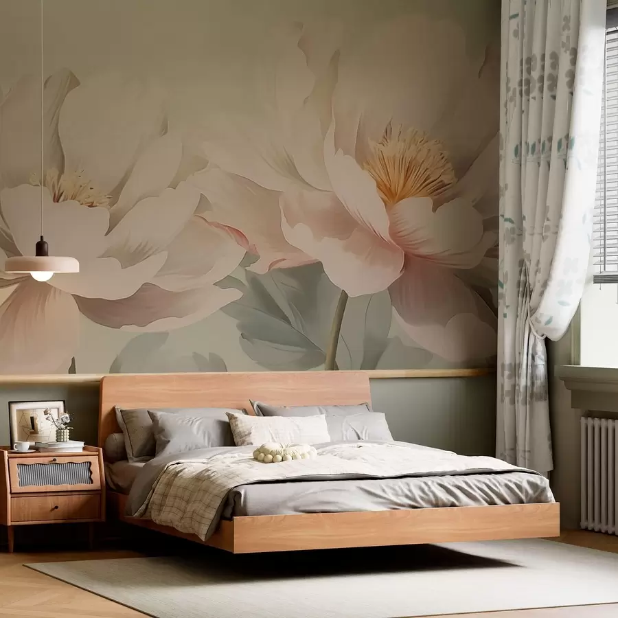 wall murals Peonies w05077