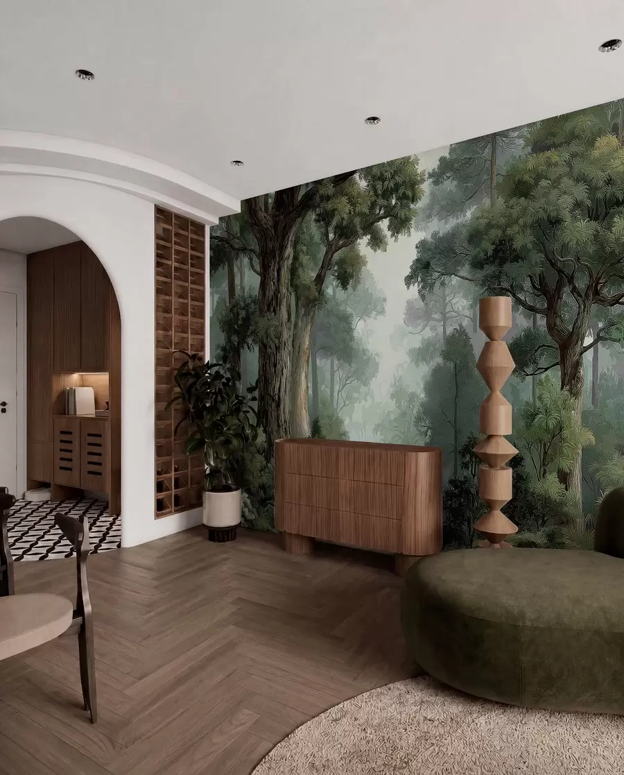 wall murals Deciduous forest w05196