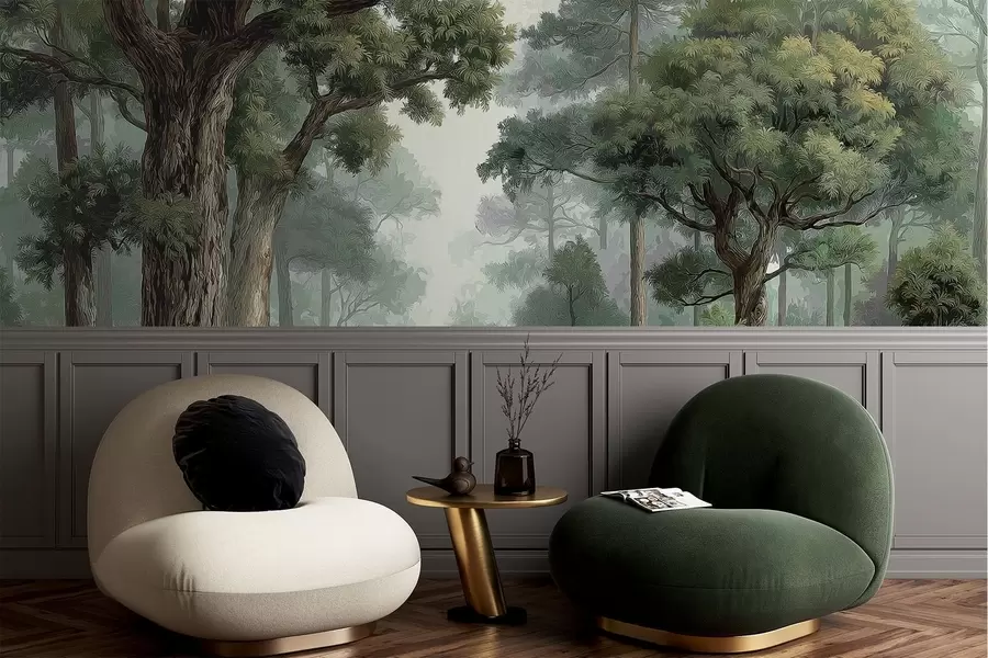 wall murals Deciduous forest w05196