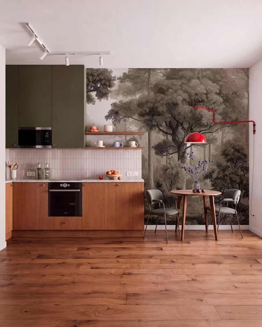 wall murals Deciduous forest w05196v1