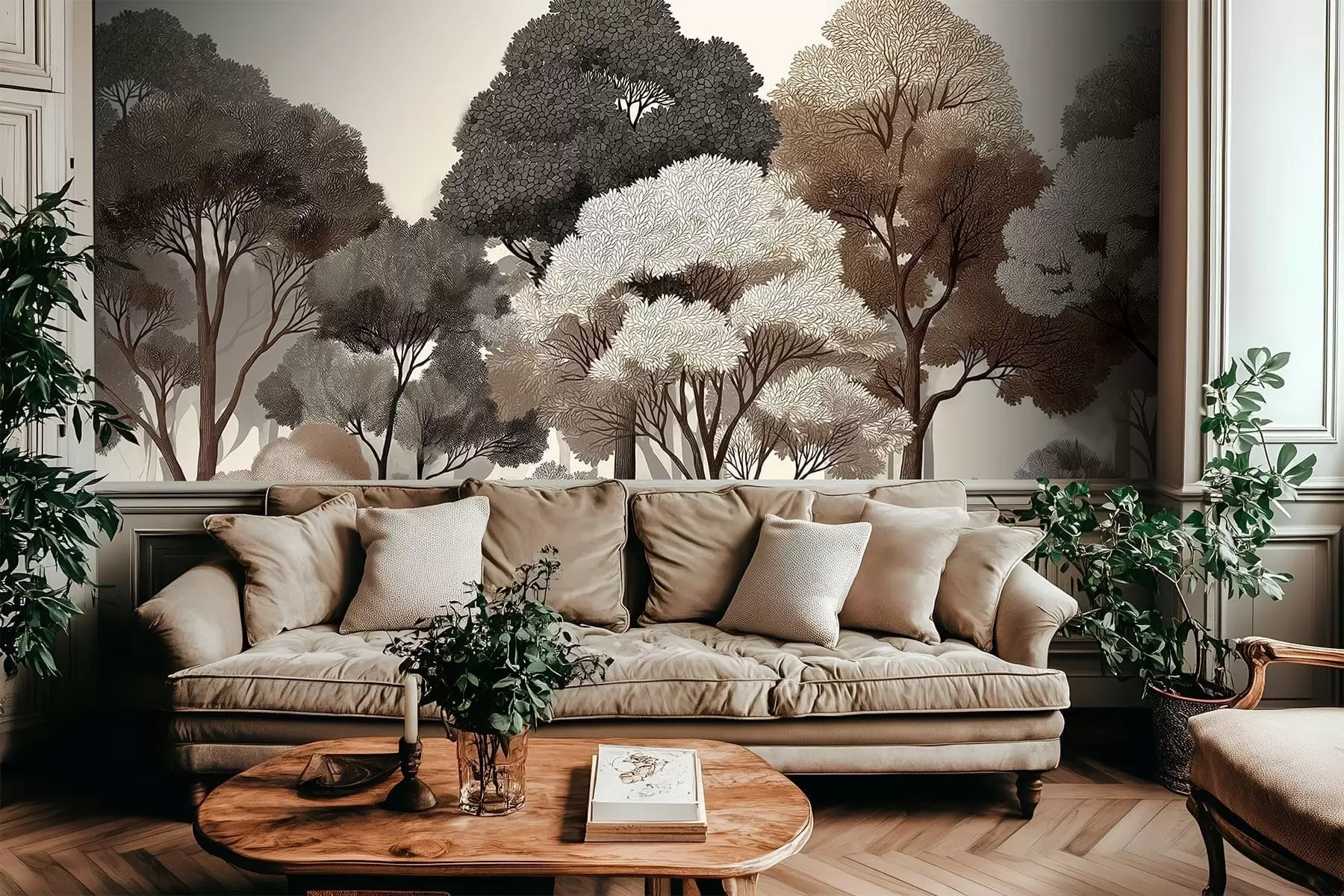 wall murals Deciduous forest w05198