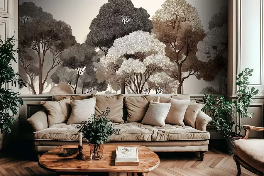 wall murals Deciduous forest w05198