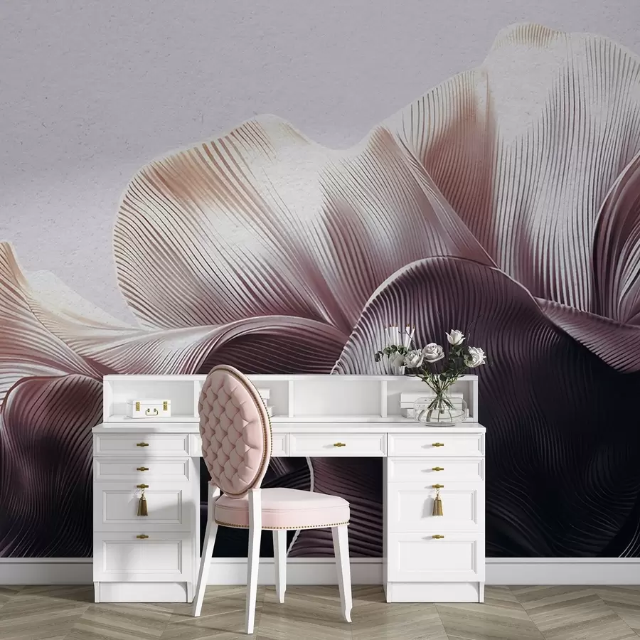 wall murals Volumetric petals w05242v1