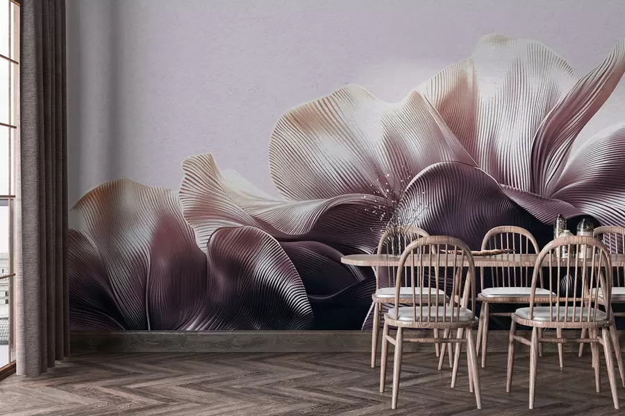 wall murals Volumetric petals w05242v1