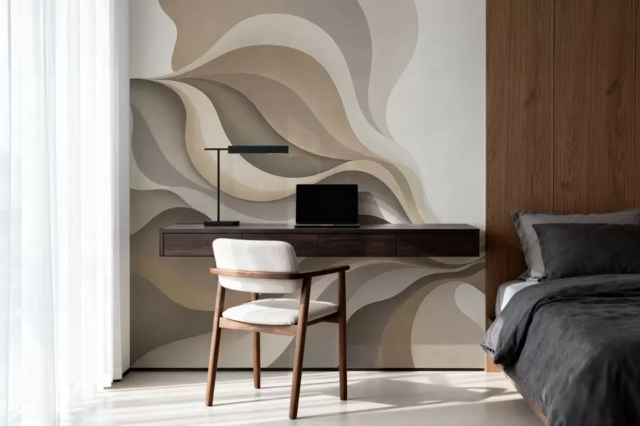 wall murals Smooth elegant waves w05245v1