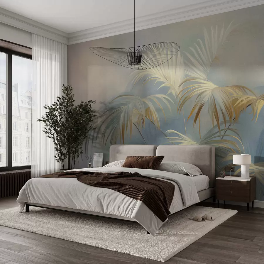 wall murals Elegant leaves w05255