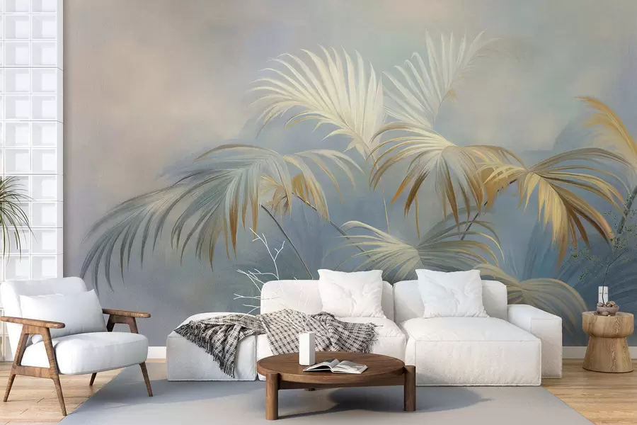 wall murals Elegant leaves w05255