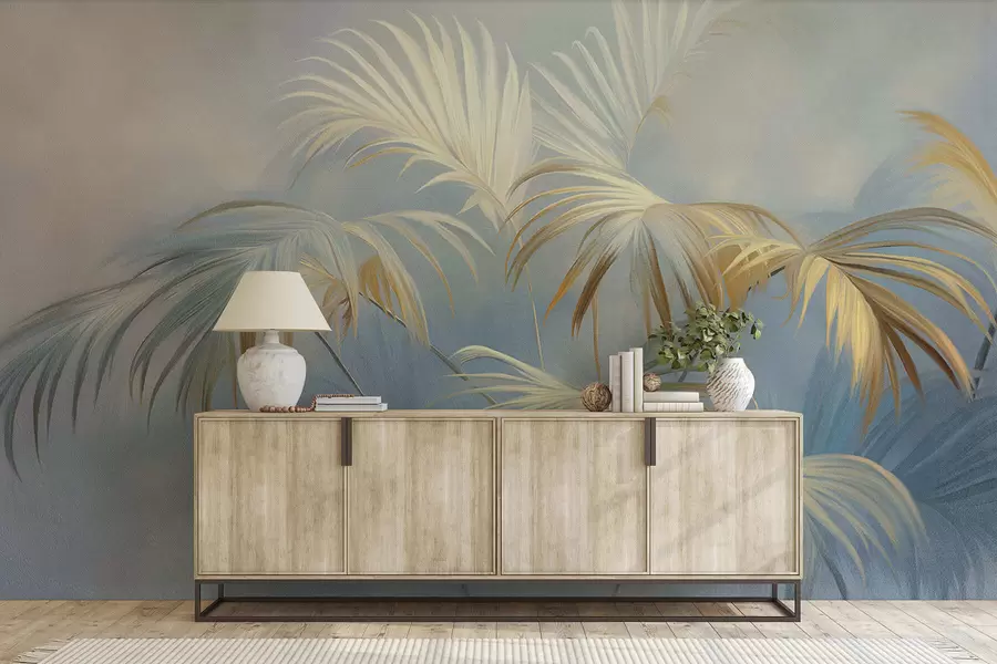 wall murals Elegant leaves w05255