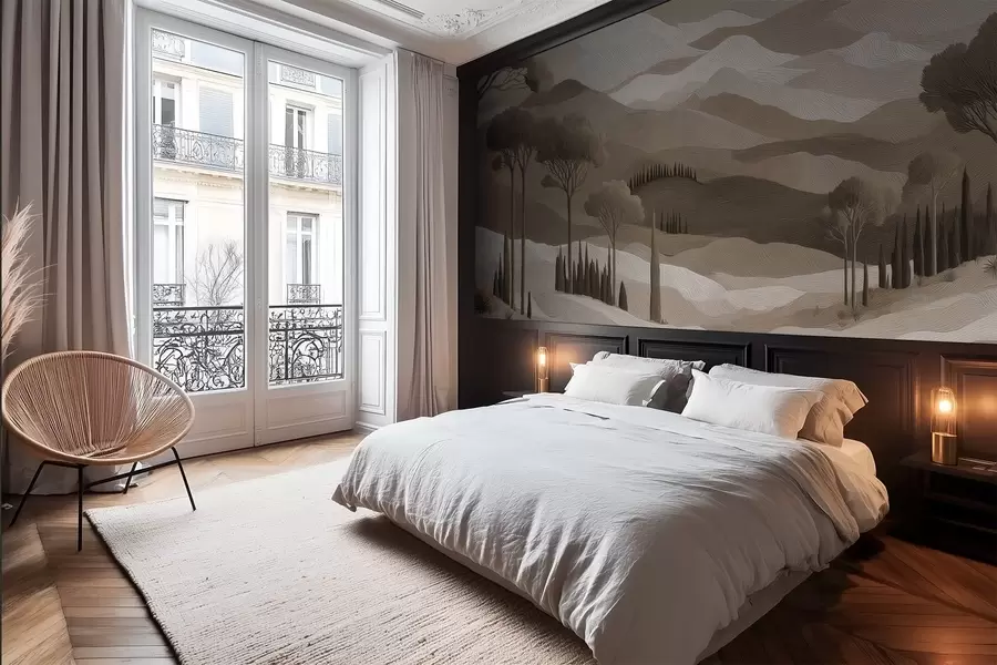 wall murals Landscape in oil paint style w05258v1