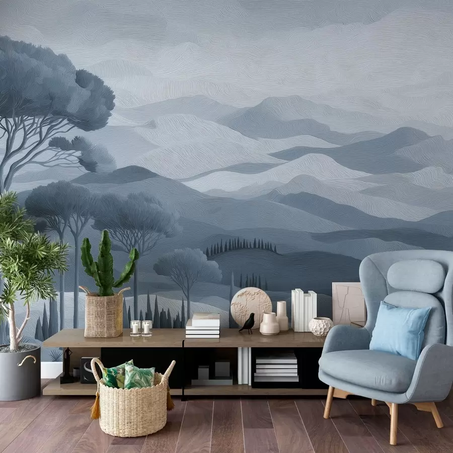 wall murals Landscape in oil paint style w05258v2