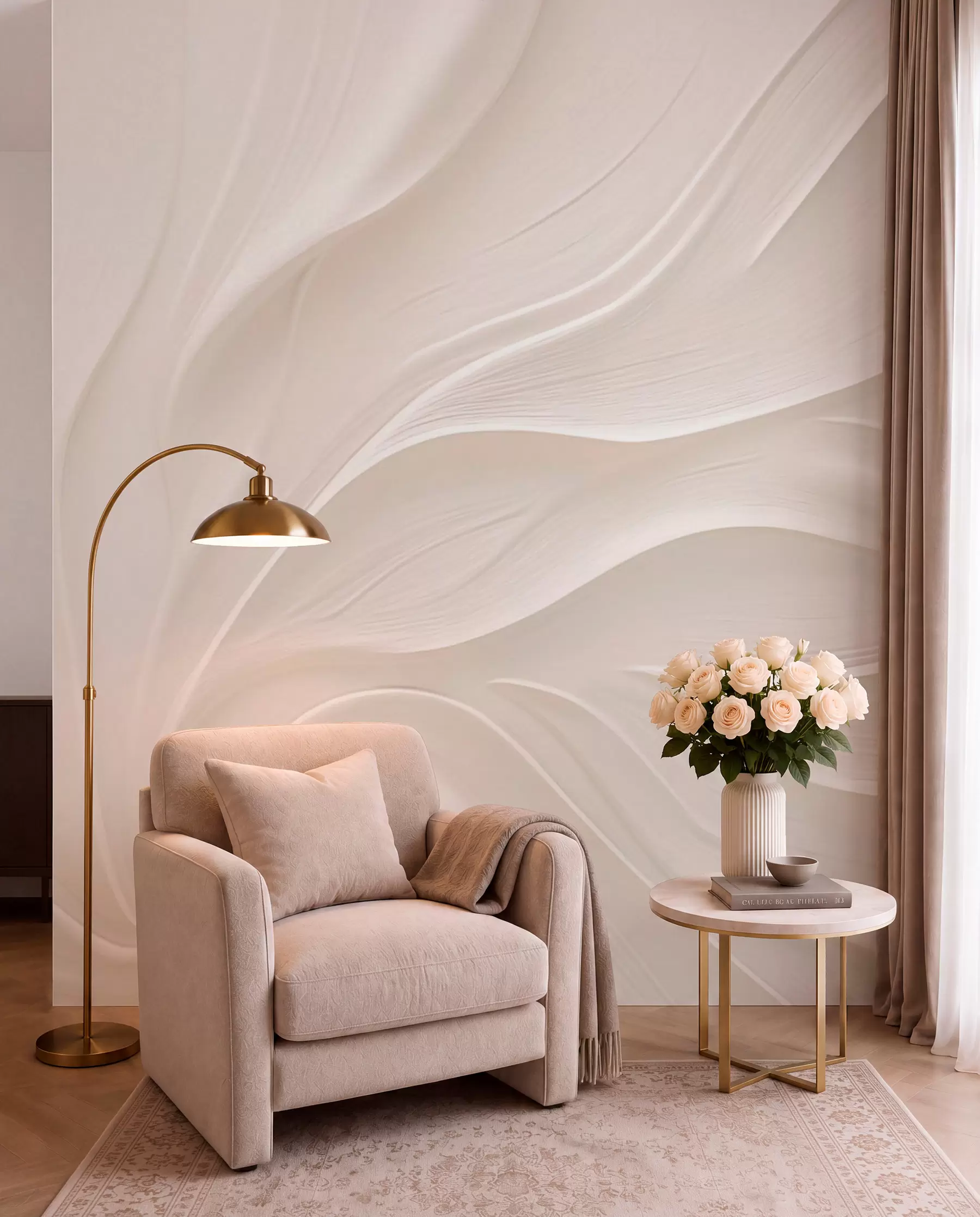 wall murals Leaf Curves w05267