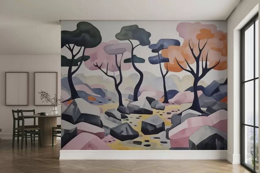 wall murals Fairy trees w05284