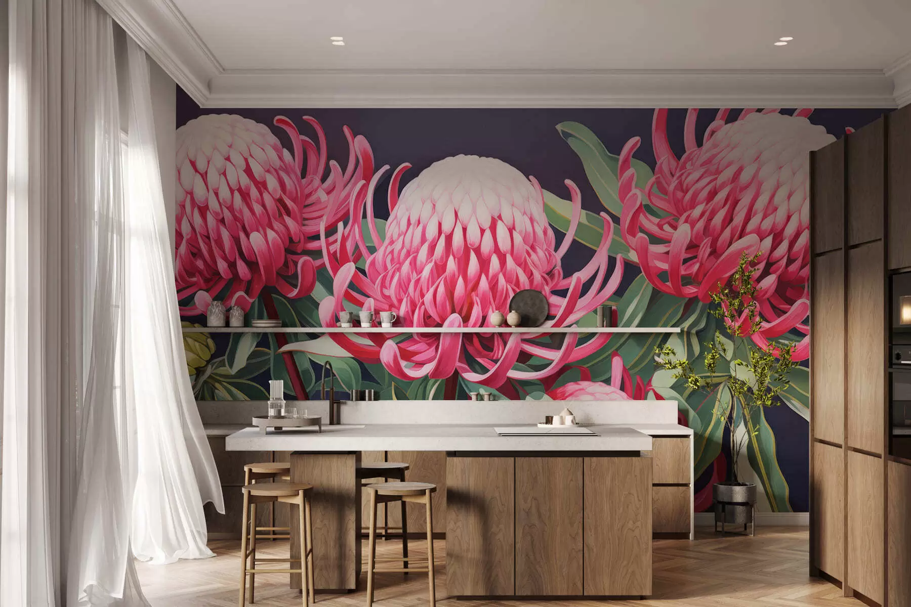 wall murals Royal protea w05308