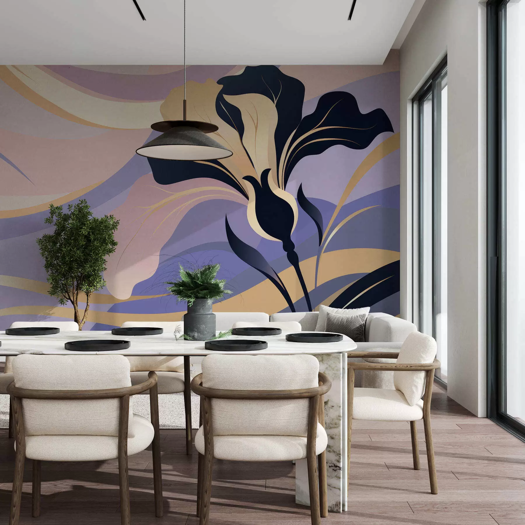 wall murals Abstract iris w05309