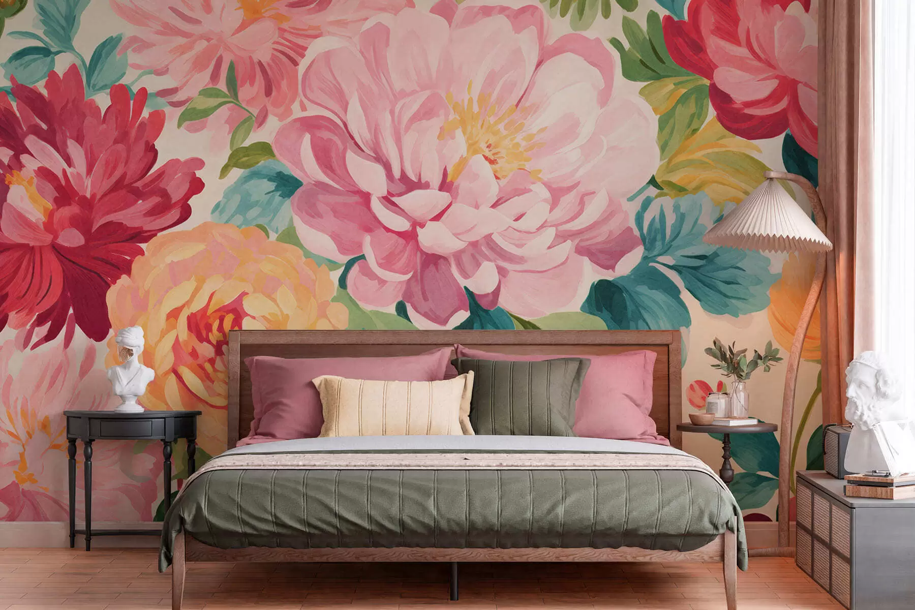 wall murals Peony garden w05313