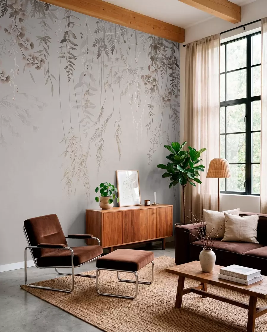 wall murals Hanging Garden — Taupe w05320v2