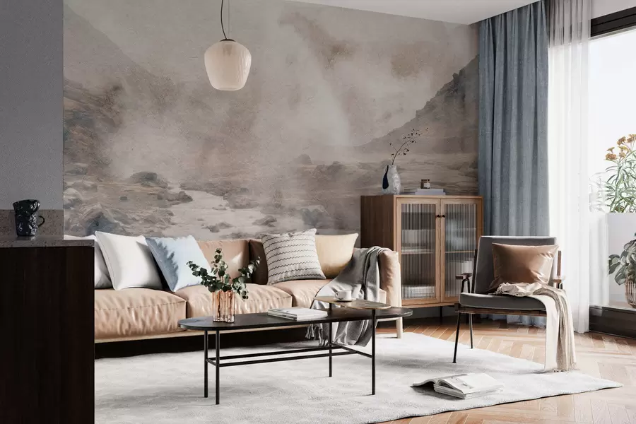 wall murals Valley of quiet mist w05363