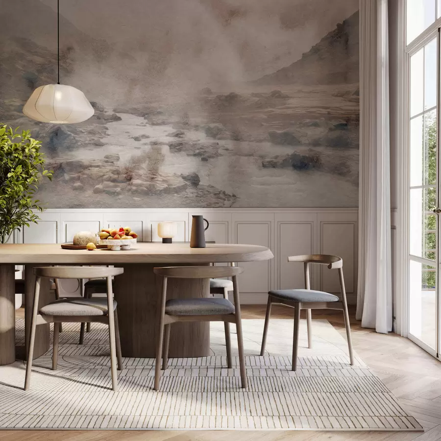 wall murals Valley of quiet mist w05363