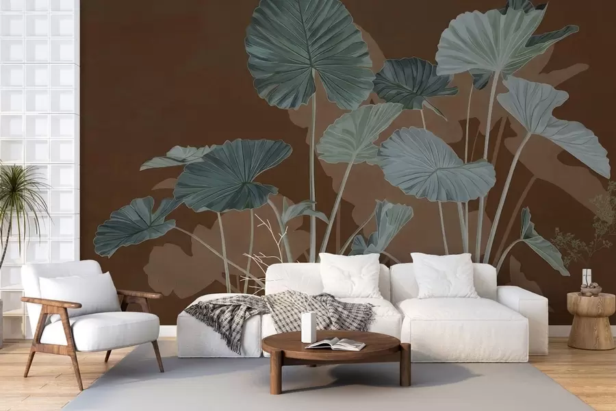 wall murals Garden of painted lotuses w05364v1