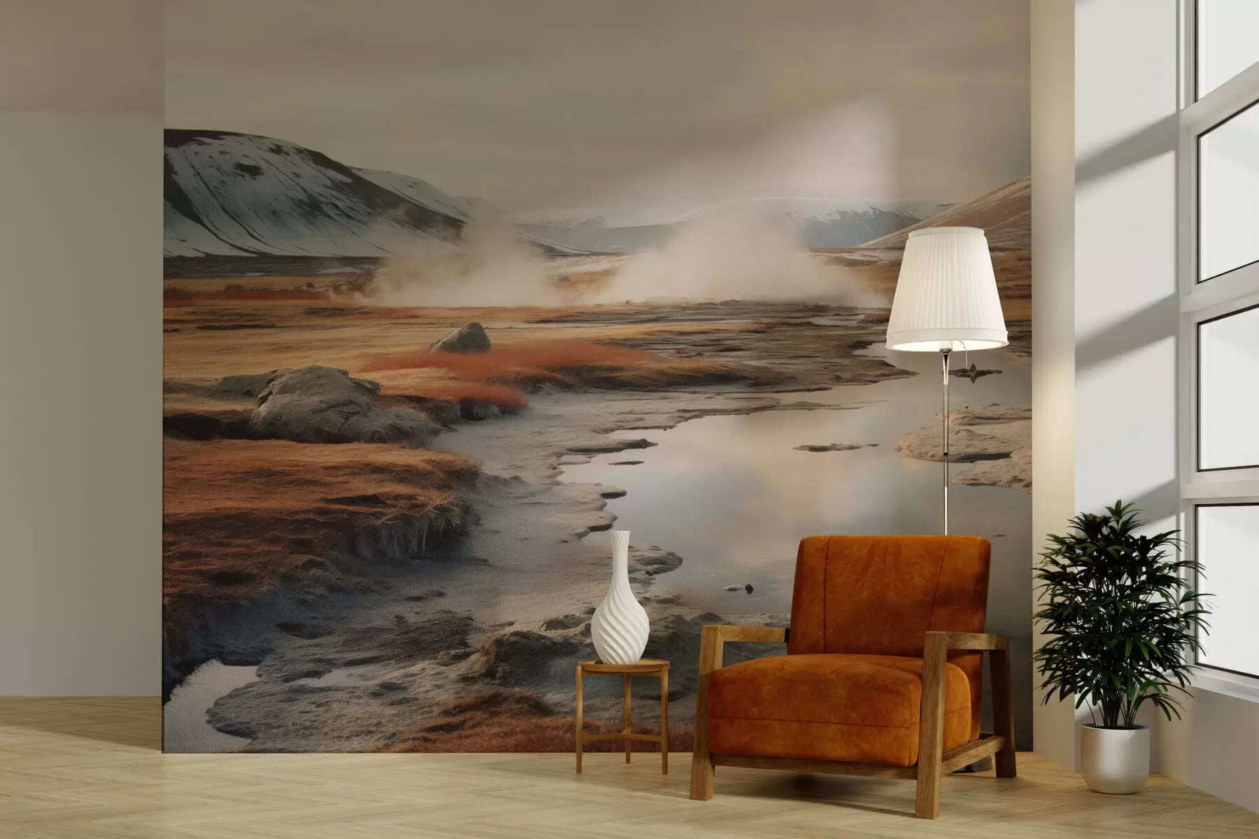 wall murals River valley w05365