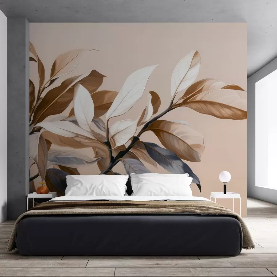 wall murals Elegant ficus branch w05315