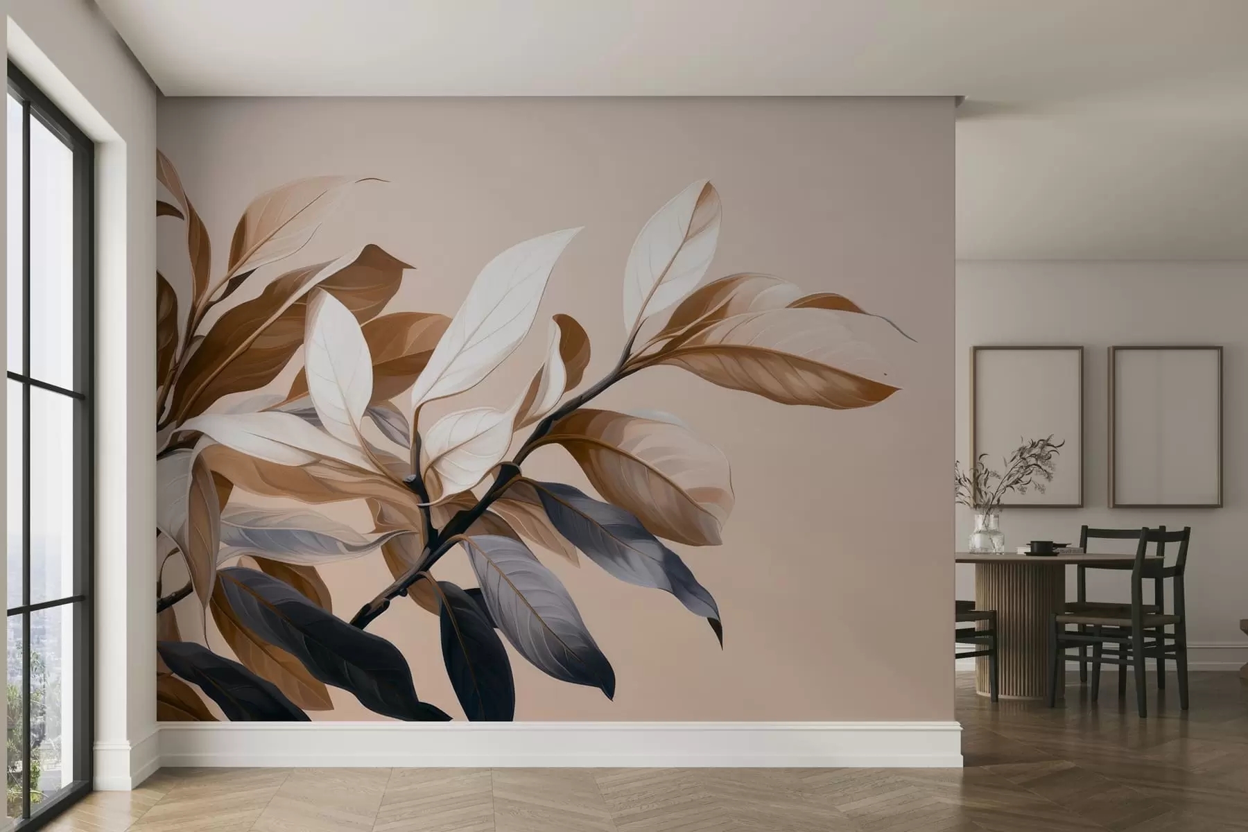 wall murals Elegant ficus branch w05315